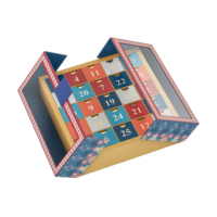 Coffret cadeau personnalisé à double porte avec calendrier coffret cadeau Boîte aveugle Boîte mystère Boîte en papier créative haut de gamme Cadeaux d'anniversaire