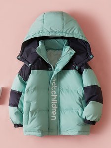 Veste matelassée à capuche et fermeture éclair pour enfants, blocs de couleur, 0-12 <span class=keywords><strong>ans</strong></span>, hiver, chaude, <span class=keywords><strong>manteau</strong></span> pour garçons, épaisse - Product Image 3