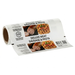 Película de Embalaje Laminada de Grado Alimenticio para Carne, <span class=keywords><strong>Salchichas</strong></span>, Pasta, Bocadillos y Galletas, Segura, Certificada por BRCGS - Product Image 1