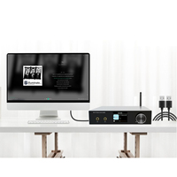 Amplificateur de karaoké HIFI professionnel Cloudyx 2x60W WiFi 5.4 AirPlay2 pour contrôle par application 5.4, amplificateur domestique avec subwoofer en aluminium