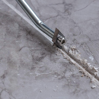 Outil de nettoyage pour joints de carrelage, grattoir pour joints, coins, nettoyage de la coulis, lames en acier tungstène rhombiques détachables, outil de suppression du coulis