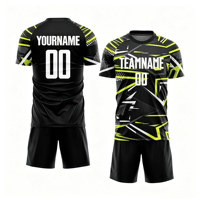 Nouveau Maillot de Football Unisexe pour Designers de Vêtements de Sport, Personnalisable avec Nom d'Équipe, Logo de Marque, Numéros, Impression Numérique, Manches Courtes, Séchage Rapide, Adulte