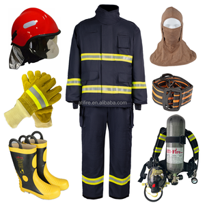 EN469 Bombeiro Vestuário Bombeiro Terno 4 Camada Equipamento De Combate A Incêndios 3M NOMEX Aramida <span class=keywords><strong>Kevlar</strong></span> Uniforme Item Jaqueta Calças Fornecedor - Product Image 1