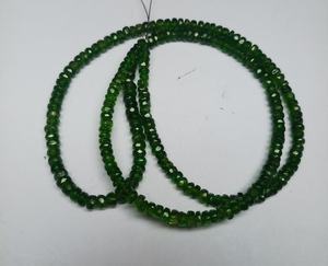 ลูกปัดไดโอไซด์สีเขียวโครเมียมแท้ธรรมชาติทรงเหลี่ยม M.Y.GEMS รัสเซีย รับรองโดยบุคคลที่สาม คุณภาพดีที่สุด ขายส่งเครื่องประดับ - Product Image 3