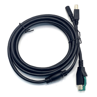 Options multi-interfaces personnalisées disponibles 12V/24V alimenté USB vers USB B mâle et DC 5521/5525 femelle pour imprimantes de terminaux IBM POS