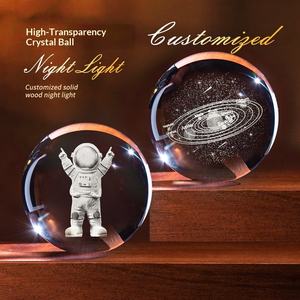 <span class=keywords><strong>Boule</strong></span> <span class=keywords><strong>de</strong></span> cristal transparente à motif animalier transfrontalier, perles <span class=keywords><strong>de</strong></span> verre personnalisées, ornement magique, sculpture technique, souvenirs pour animaux <span class=keywords><strong>de</strong></span> compagnie - Product Image 2