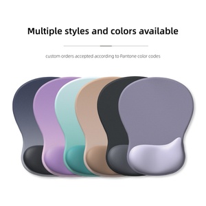 Manufacturer OEM PU Base <b>Design</b> Comfort Silicone Gel Wrist Rest Mouse Pad Ergonomic Office <b>Mousepad</b> with Wrist Support for Home - Product Image 4
