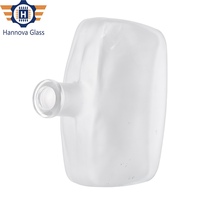 Luxus 700ml Frosted Square Glasflasche mit einer extra schweren Basis für Premium Vodka Gin Whisky und Liquor Spirits