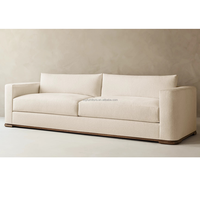 Handgefertigtes Geometrisches Dreisitzer-Modulsofa-Set mit Mehrstufiger Basispolsterung für Apartment-Eingangsbereiche und Hotelnutzung