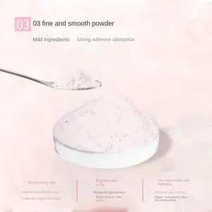 Masque facial en poudre de pétales de rose OEM 250g, blanchissant, au collagène, soin de la peau, format voyage, pour peaux sensibles - Product Image 4