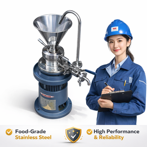 Molino Coloidal Vertical SS304 316L a Precio de Fábrica para Moler Nueces y Sésamo con Carro con Ruedas Móviles - Product Image 5