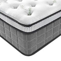 Matelas à ressorts ensachés de 10 à 12 pouces, design moderne, fermeté moyenne, vente chaude, matelas en mousse à mémoire de forme taille double, fabrication