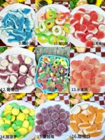 Groothandel Suikerbedekte Zure Gummy Candy Gemengde Cartoon Vormen Meerdere Smaken Halal Snoepjes Snack Gummy Zachte Snoepjes
