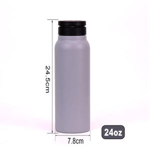 Gobelet et bouteille isothermes en acier inoxydable Topnovo sans BPA, design moderne, avec support magnétique pour téléphone. - Product Image 5