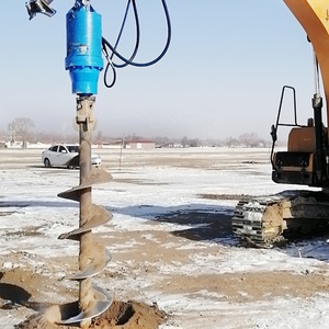 Ensemble d'excavatrice avec tête hydraulique en acier allié pour le forage efficace du sol et la construction de pieux - Product Image 4