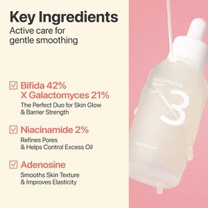 Numbuzin No 3 Sérum adoucissant pour la peau, exfoliation douce, hydratant pour peaux sèches et rugueuses, soin quotidien léger et absorbant - Product Image 3