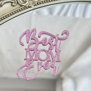 New shinning Trái Tim Tình Yêu Mẹ hạnh phúc của mẹ ngày Acrylic Topper bánh <span class=keywords><strong>fondant</strong></span> công cụ nướng bánh khuôn trang trí Báo Chí bánh ngọt tháng mười hai - Product Image 3