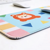 Tapis de souris à motif de dessin animé mignon, surface épaisse et confortable, design personnalisé, tapis de bureau rectangulaire pour étudiant, cadeau, papeterie, ordinateur portable