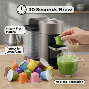 Cápsulas de Matcha con Selección de Sabores Diversos para el Hogar, Cafeterías y Uso Estético, Compatibles con Múltiples Sistemas, Etiquetado Privado y Personalizado, Venta al por Mayor - Product Image 1