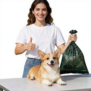 Bolsas Biodegradables para Excrementos de Mascotas, con Asa, de PLA 1.5, Protección Ambiental Transfronteriza, Reforzadas, para Recoger Excrementos de Perro, EPI - Product Image 1