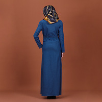 Vêtements pour femmes musulmanes, robe Abaya en denim islamique, design tendance, robes turques, Abayas longues maxi