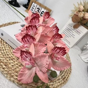 9 Heads KATE Orchid <b>Artificial</b> <b>Flowers</b> Versatile Cost-Effective New Products for Office Home Party for Christmas Graduation - Product Image 3