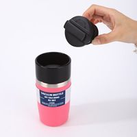 Tasse à café en acier inoxydable 304 de 8oz, 12oz, 16oz avec couvercle rotatif à 360 degrés, verrouillage rotatif, isolation sous vide, gobelet de voyage anti-fuite
