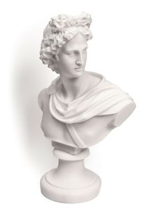 Busto de <span class=keywords><strong>Apolo</strong></span>, Estatua de <span class=keywords><strong>Dios</strong></span> <span class=keywords><strong>Griego</strong></span> Romano, Escultura de Mármol Fundido, 23 cm/9 pulgadas - Product Image 5