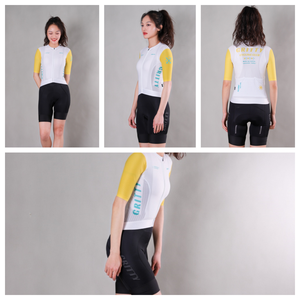 Maillot de Ciclismo Elástico de Manga Corta Serie Lemon |   Unisex para Hombres y Mujeres |   Bicicleta de Carretera y MTB |   Protección UV y absorción de humedad - Product Image 5