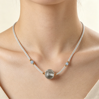 Fournisseur d'usine Nouveau style tendance Colliers géométriques en perles et pierres de cristal pour femmes avec fermoir mousqueton - Cadeau de fête tendance