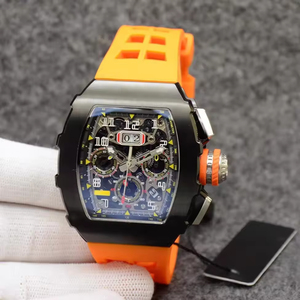 Montre-bracelet mécanique automatique squelette pour homme, boîtier tonneau, design tendance, modèle 11-03, vente chaude 2026, OEM - Product Image 5