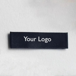 ป้ายทอโลโก้แบรนด์เสื้อผ้าที่สวมใส่สบาย ป้ายทอผ้าฝ้ายออร์แกนิกแบบกำหนดเองสำหรับเสื้อผ้า ป้ายทอผ้าสำหรับเย็บเสื้อผ้า - Product Image 3