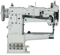 Machine à coudre 246 point noué à bras cylindrique, triple entraînement, pied entraîneur pour cuir et fabrication de chaussures