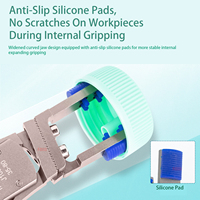 Pinza Robótica Neumática JD Mini con Mordazas de Expansión Interna y Externa Ajustables, Accionamiento por Cilindro de Aire para Inspección
