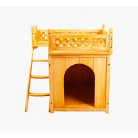 Niche en bois pour chien et chat avec porte