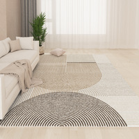 Style japonais peau d'agneau imitation cachemire tapis de sol salon chambre tapis baie vitrée antidérapant résistant à la saleté en gros