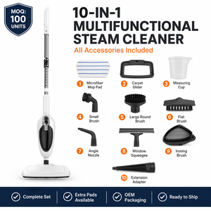 <span class=keywords><strong>Nettoyeur</strong></span> <span class=keywords><strong>Vapeur</strong></span> Vertical Multirégions en Gros 10-en-1 1300W Multi-Tension Multi-Prise Certifié OEM ODM - Product Image 2