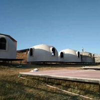 Maison dôme isolée en EPS, étanche, anti-corrosion, construction rapide, bâtiment modulaire assemblé pour location de maison de vacances