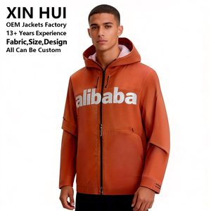 Chaqueta Impermeable de Invierno para Hombre, de Poliéster, con Cuello Alto, de Alta Calidad de Fábrica, Cortavientos Informal Personalizado al por Mayor - Product Image 3