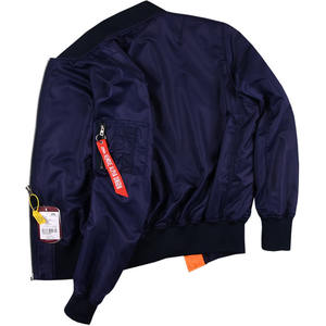 Jaket Musim Dingin Tebal Anti Angin Anti Air Custom Logo Jaket Bomber Pria Jaket Penerbang - Product Image 5