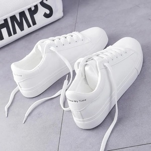 2025 zapatillas de deporte blancas para mujer, zapatos deportivos informales planos de moda para estudiantes para primavera Otoño, estilo versátil para caminar - Product Image 3