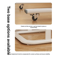Nouveau bureau d'appoint pliable et réglable en hauteur en plastique pour salon, bureau à domicile, avec roulettes, modèle 2026