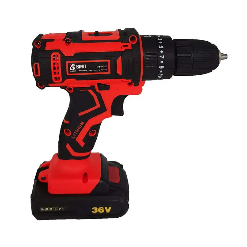 Two Speed Lithium 20V Li-Ion Power Cordless Drills Works And Impact Driver