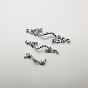 European Style Zinc Alloy <b>Cabinet</b> Handle Bar Shape Double Hole Durable Drawer Furniture Handle - Product Image 2