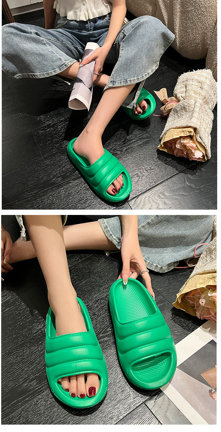 Indoor and Outdoor Slippers Thick Sole Couple Slippers Platform Slides Shoes