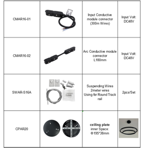 Lumière LED magnétique <span class=keywords><strong>de</strong></span> surface <span class=keywords><strong>de</strong></span> plafond linéaire en forme d'arc <span class=keywords><strong>de</strong></span> 16mm avec <span class=keywords><strong>rail</strong></span> <span class=keywords><strong>de</strong></span> voie magnétique - Product Image 6