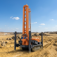 Foreuse sur chenilles JTQZ-350 pour puits d'eau de 350 m de profondeur avec marteau DTH, machine de forage pour mines et carrières