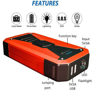 Многофункциональное пусковое устройство для автомобиля 12В, 10000 мАч, 600А - Аварийный стартер для транспортных средств - Product Image 3
