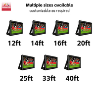 Écran de projection gonflable double face pour le camping, écran de cinéma gonflable portable personnalisé pour les carnavals et l'utilisation en extérieur