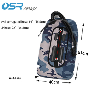 Compensador de Flotabilidad (BCD) Ligero de 20 Libras <span class=keywords><strong>para</strong></span> Buceo, Tipo Donut con Solo Ala <span class=keywords><strong>para</strong></span> Uso en <span class=keywords><strong>Viajes</strong></span> con Sistema Backmount - Product Image 2
